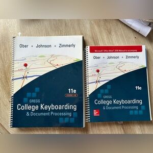 College keyboarding book